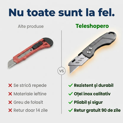 Cuțit Pliant Inox Cabluri