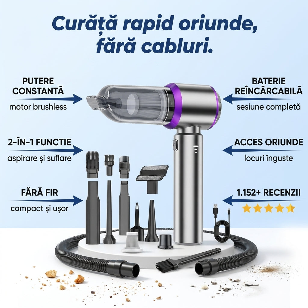 Mini Aspirator Portabil
