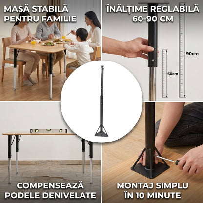 Picioare Masă Reglabile Telescopice