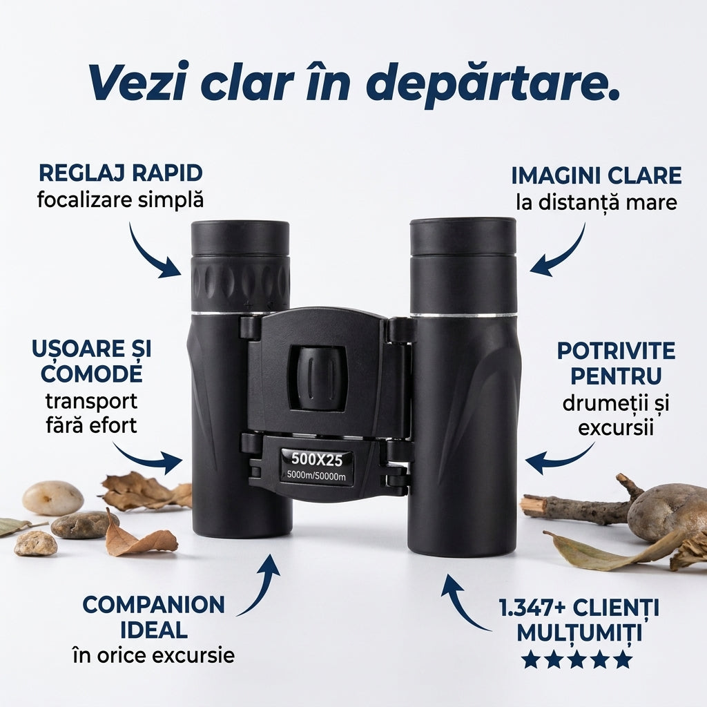Binoclu Puternic de Călătorie