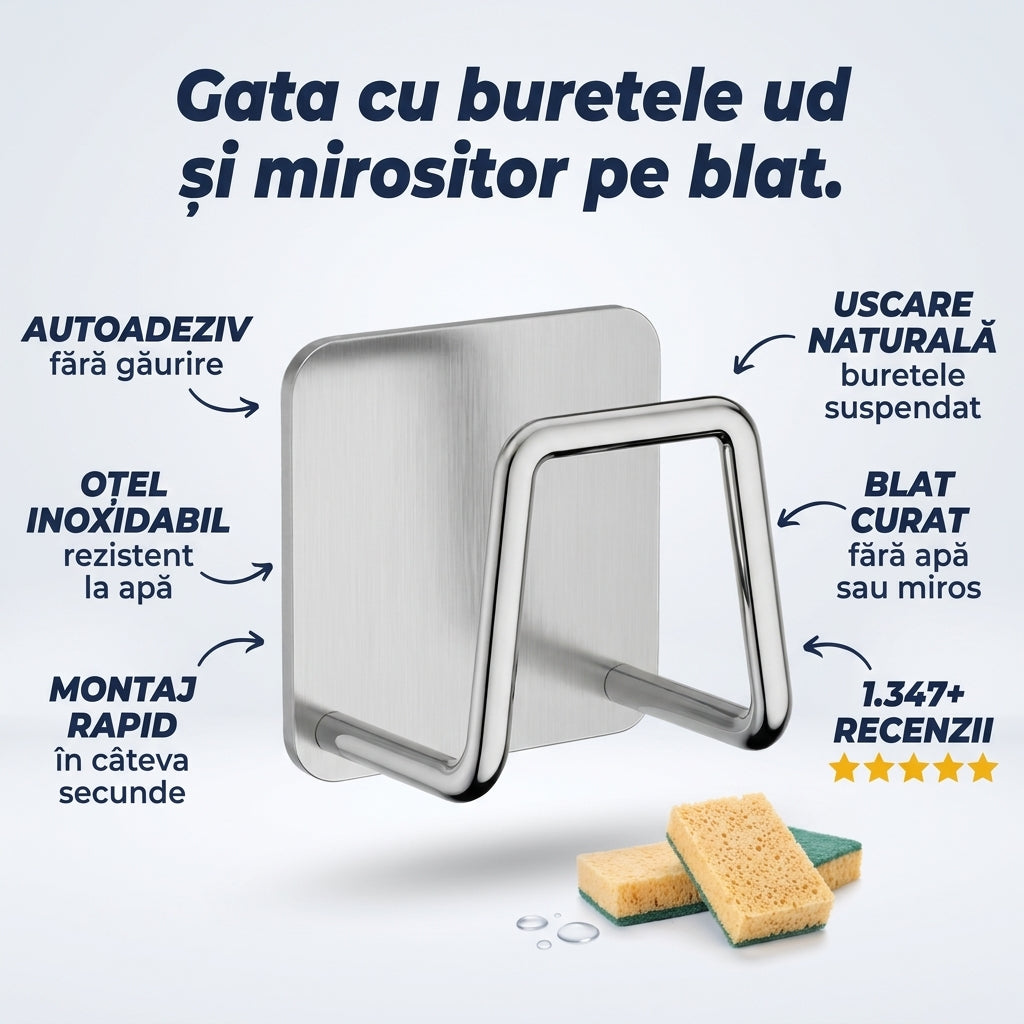 Suport Autoadeziv Burete Bucătărie