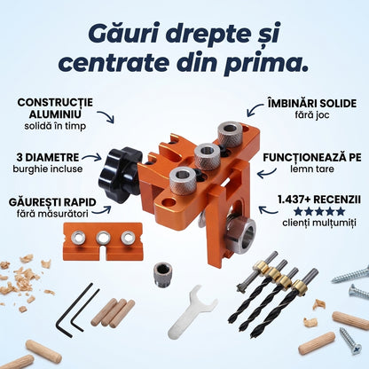 Jig Șabloane Găurire Lemn