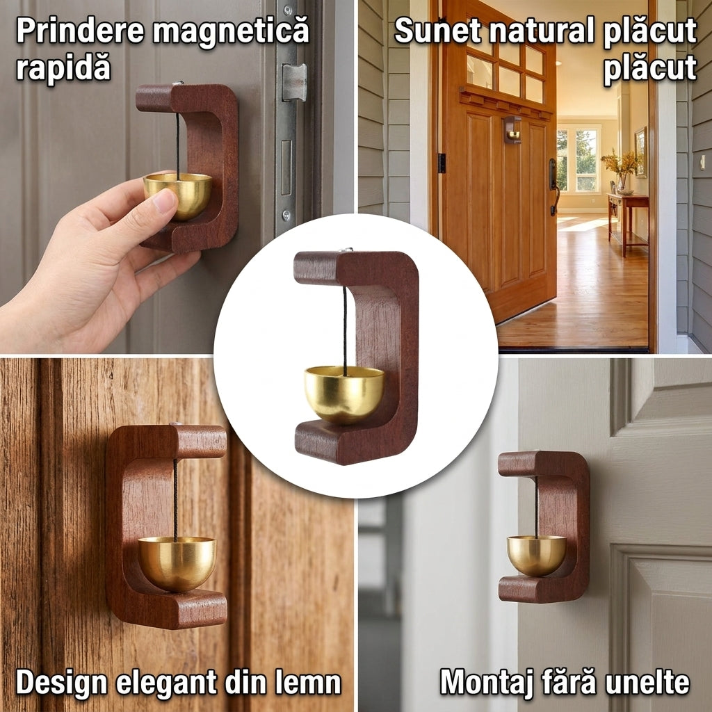 Clopoțel Magnetic Din Lemn