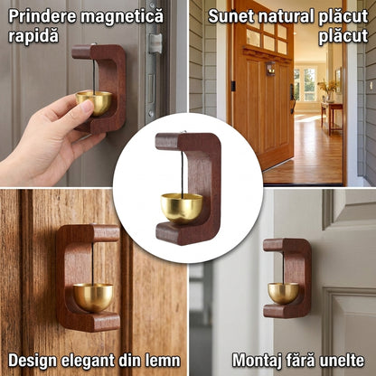 Clopoțel Magnetic Din Lemn