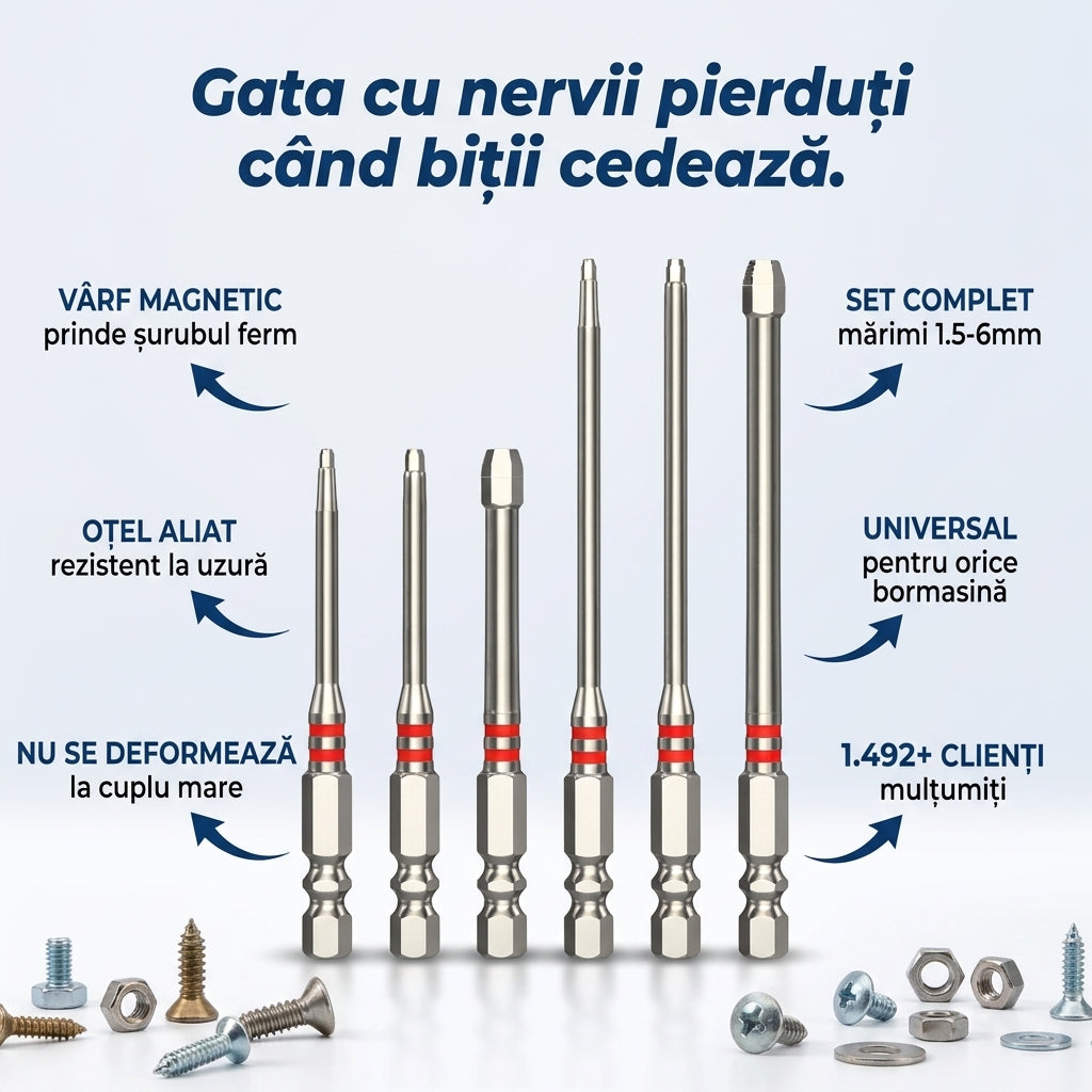 Biți Hex Șurubelniță