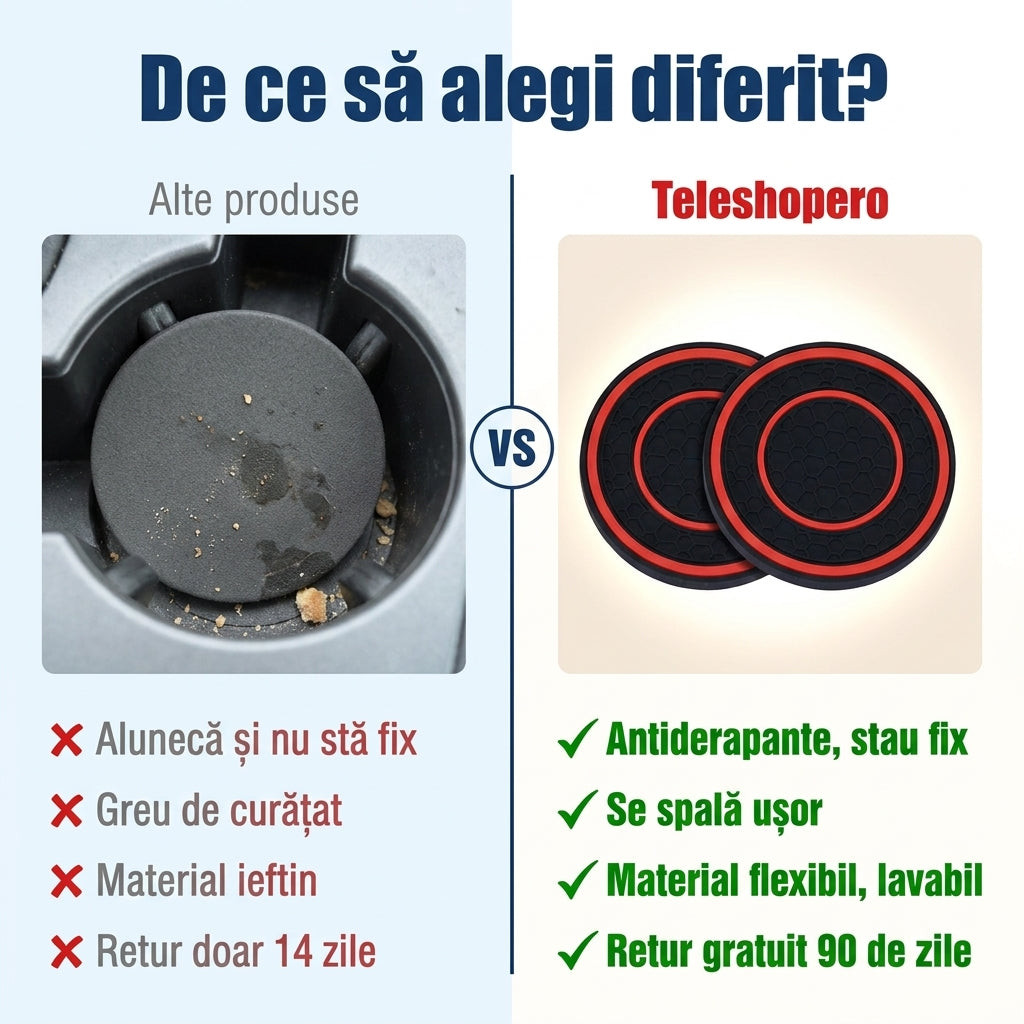 Set 2 Protecții Suport Pahare Auto