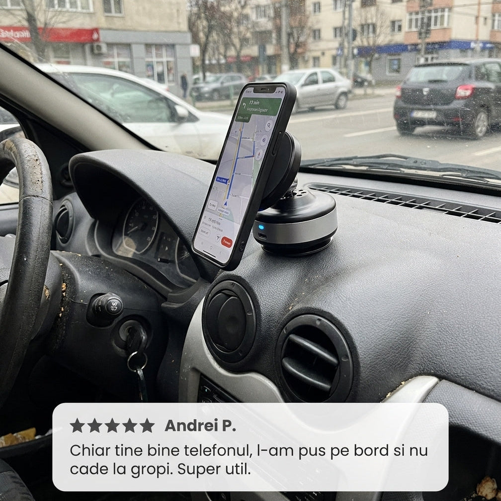Suport Magnetic cu Vacuum pentru Telefon
