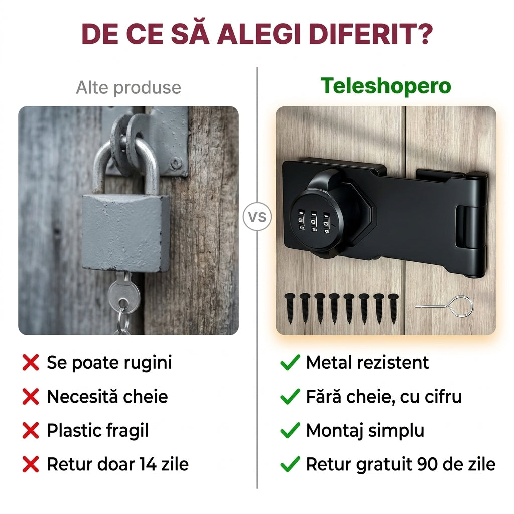 Încuietoare cu cifru metalică