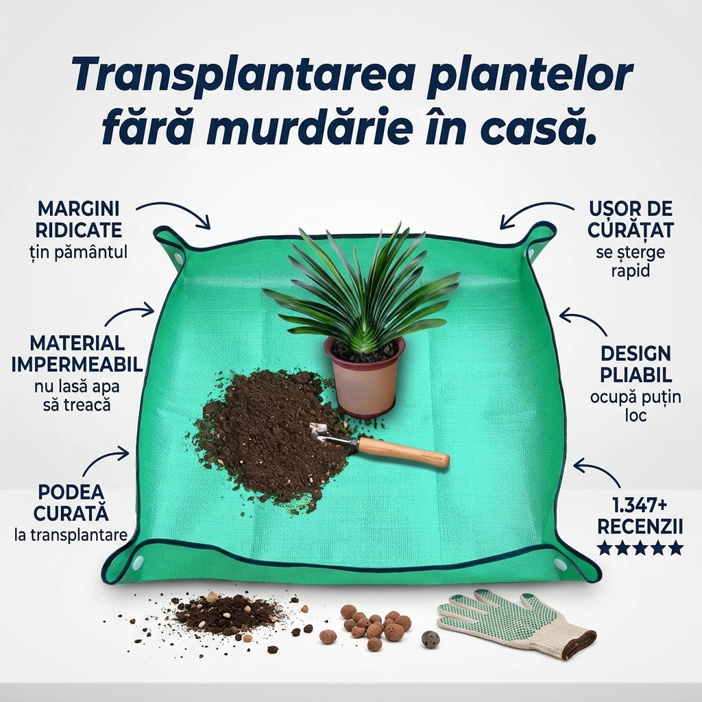 Covor Pliabil Transplantare Plante