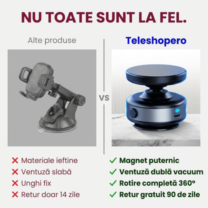 Suport Magnetic cu Vacuum pentru Telefon