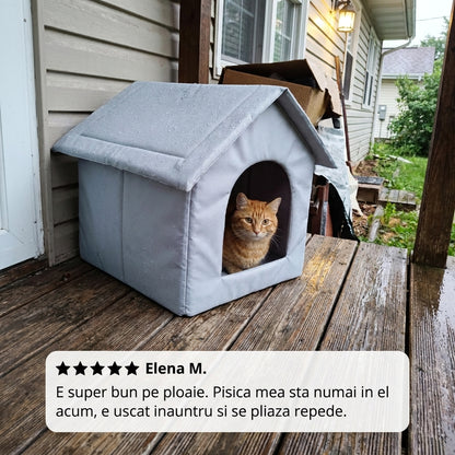 Adăpost pliabil pentru pisici