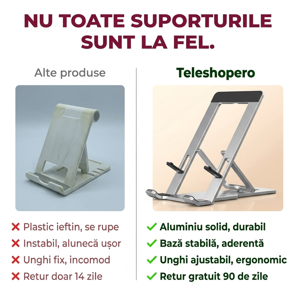 Suport Telefon Birou Aluminiu