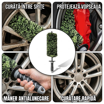 Perie Rotativă Jante Auto