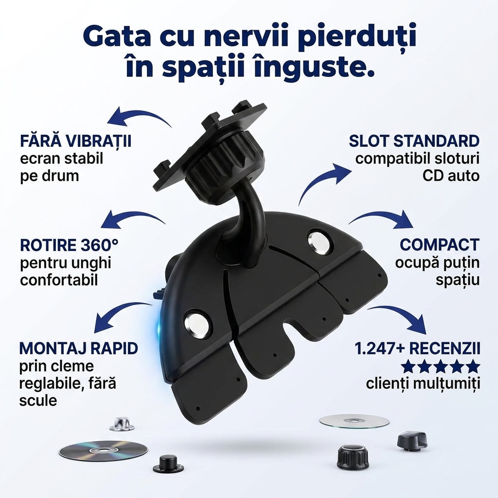Suport CD Ecran Auto