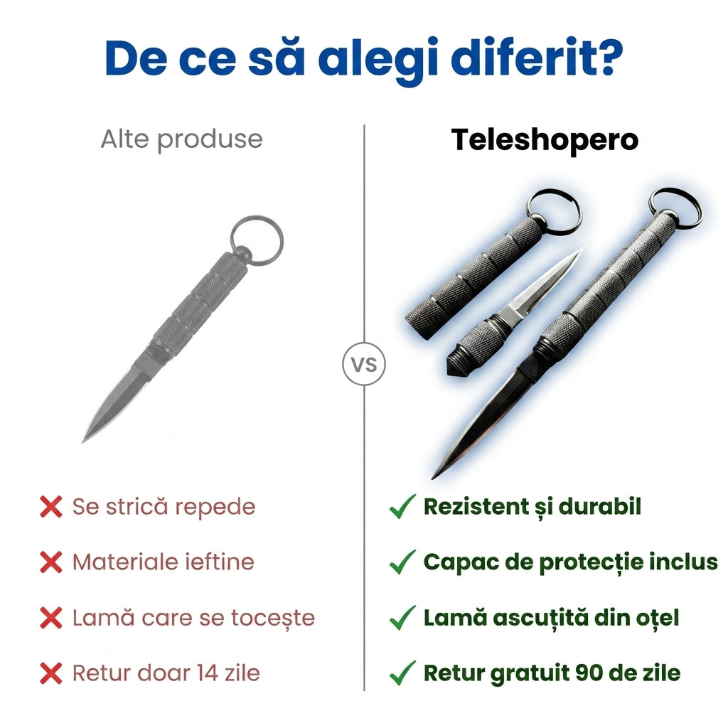 CUȚIT ARGINTIU CU CAPAC