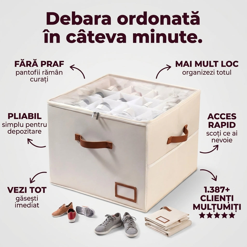 Organizator Pliabil pentru Pantofi