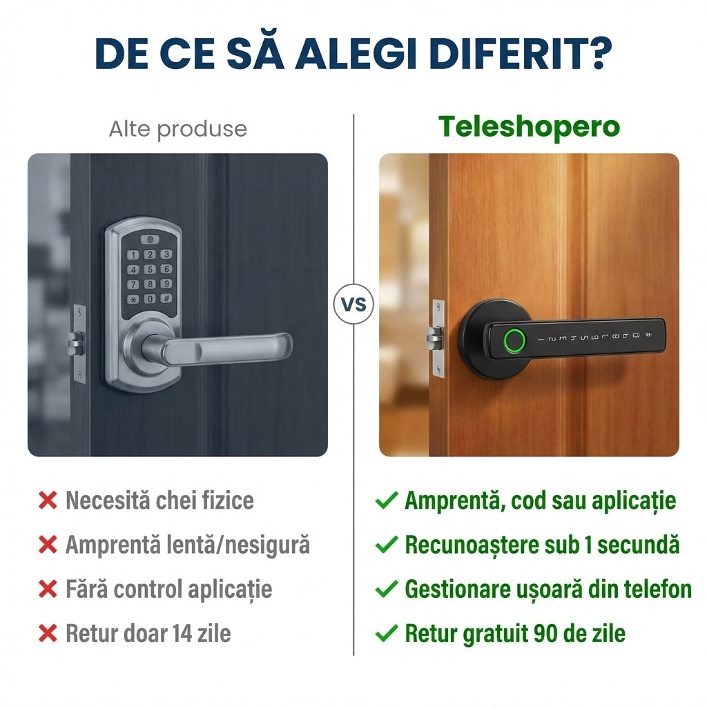 Încuietoare Smart cu Amprentă
