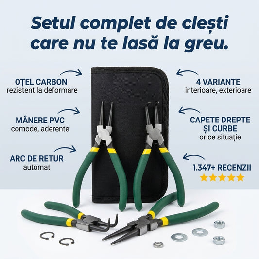 Set Clești Circlips Auto