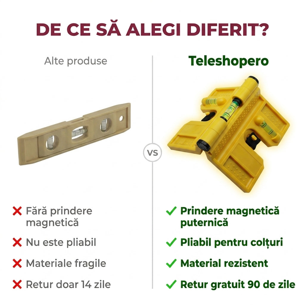 Nivel Magnetic Pliabil Colțar