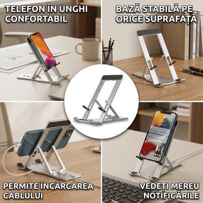 Suport Telefon Birou Aluminiu