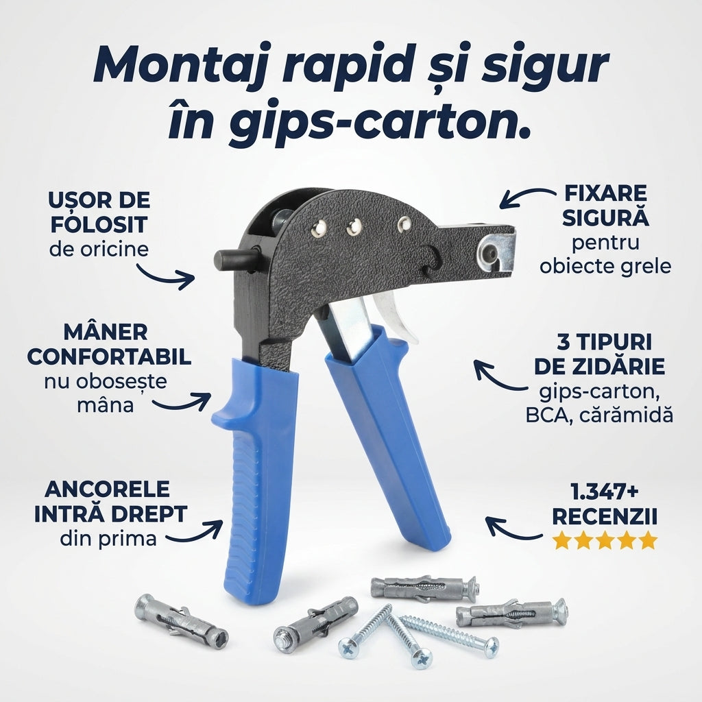Pistol Montare Ancore Gips-Carton