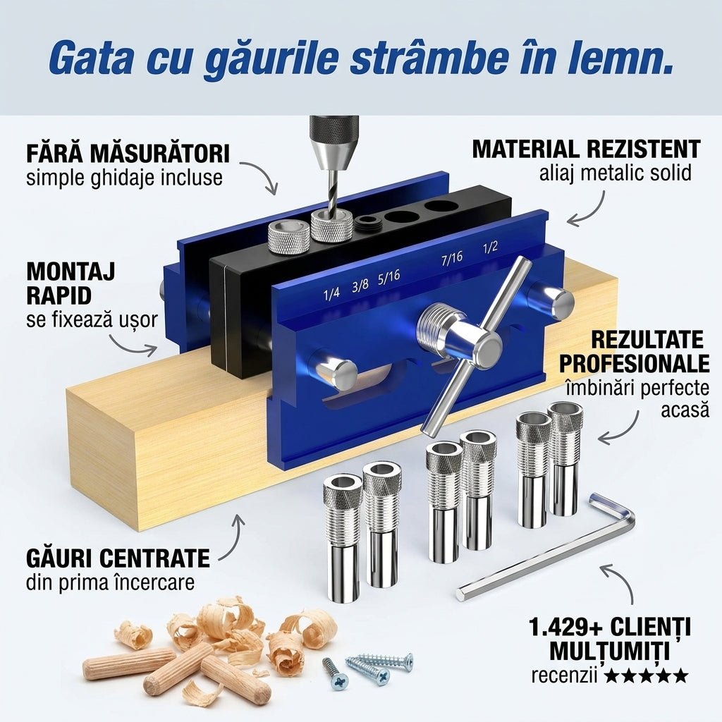 Trusă Jig Centrare Lemn