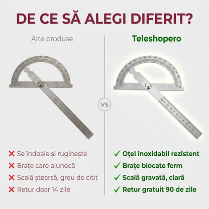 Raportor Unghiuri din Oțel