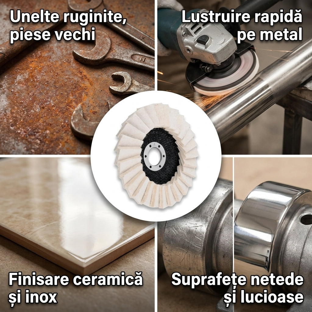 Pad Lustruire Fetru Polizor