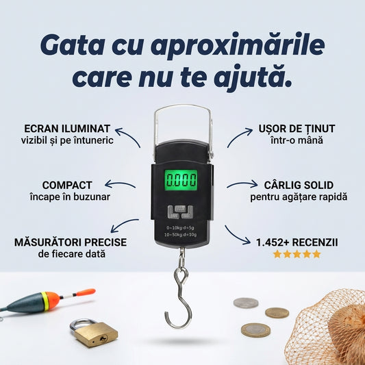Cântar Electronic cu Cârlig