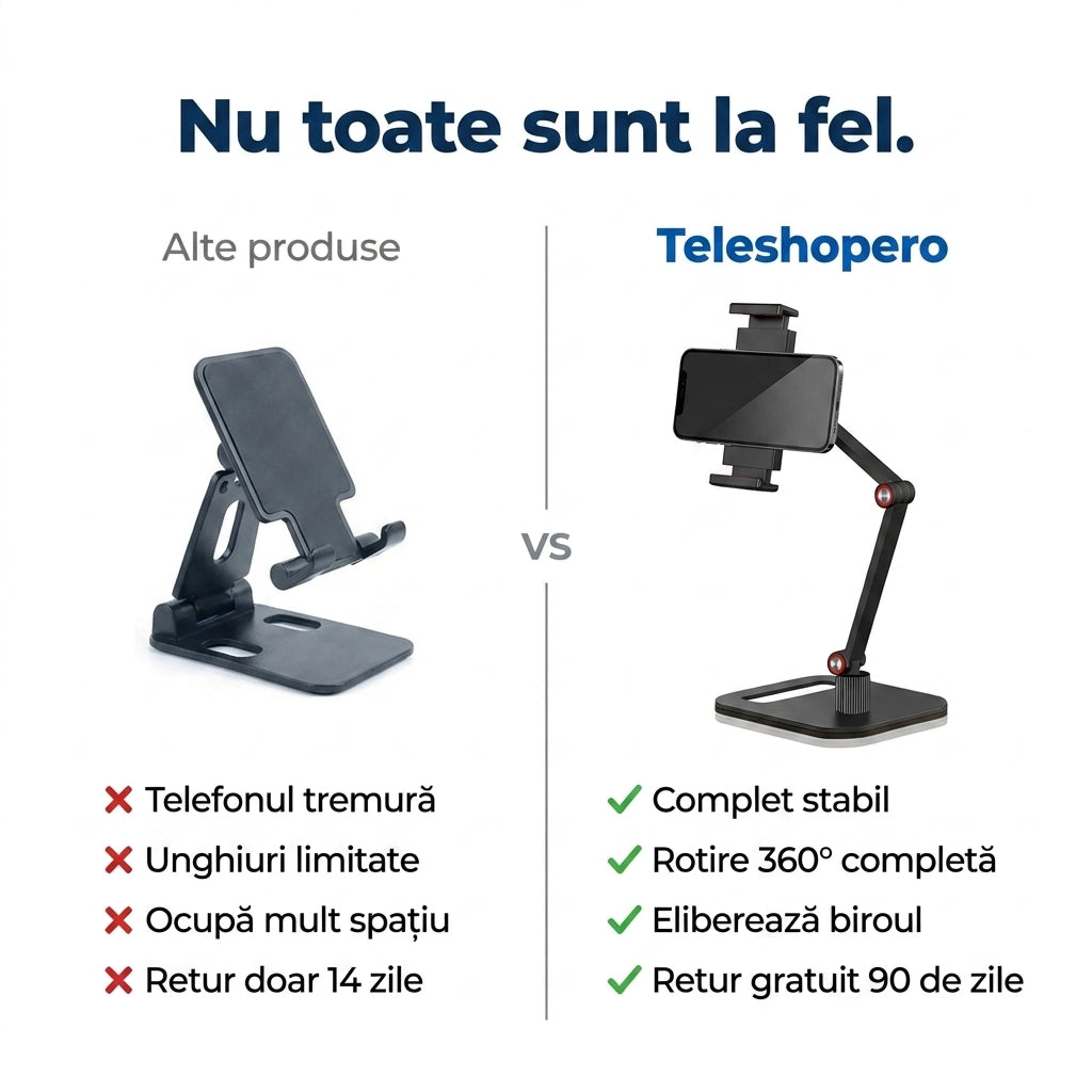 Suport Birou Dublu Braț