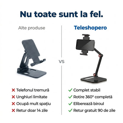 Suport Birou Dublu Braț
