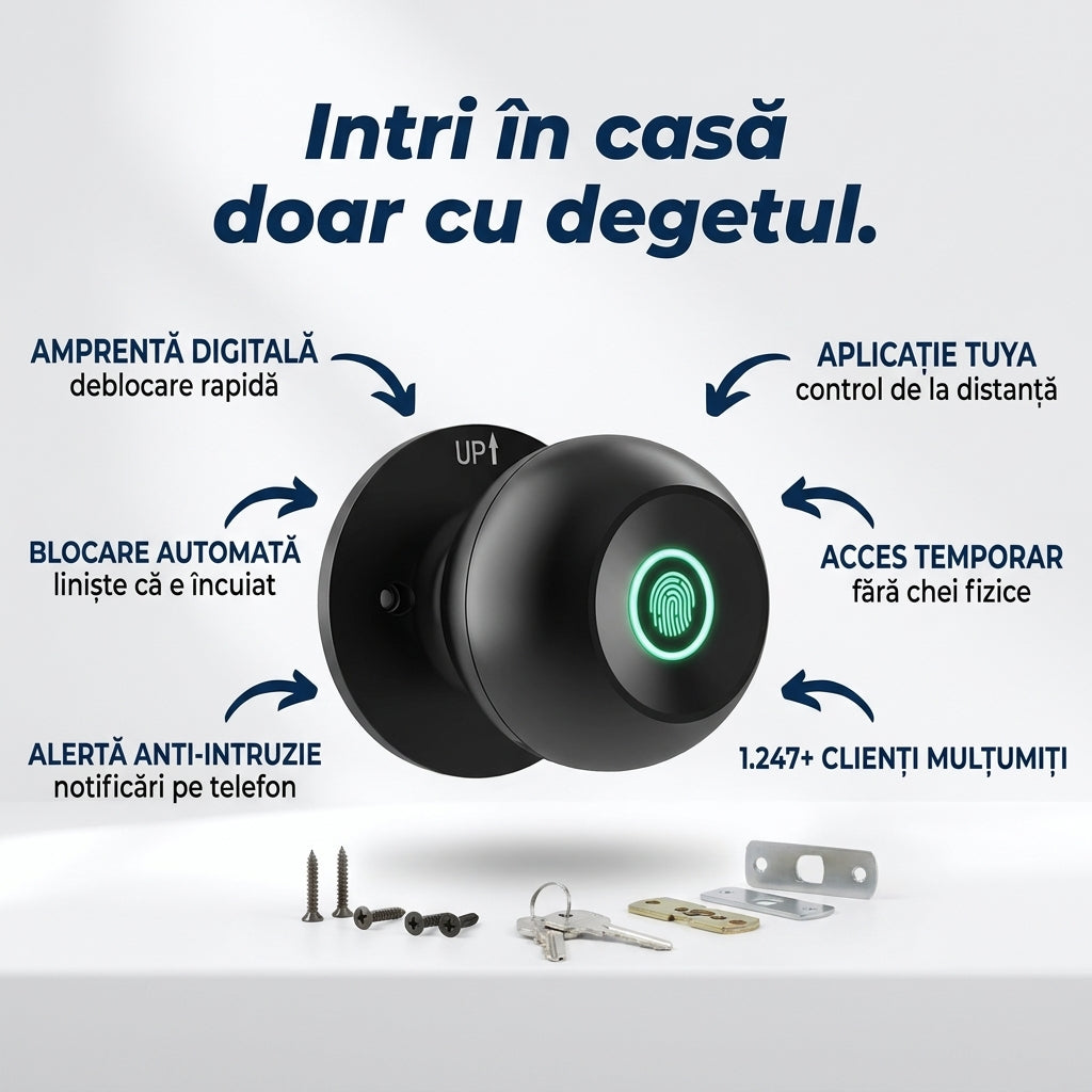 Încuietoare Smart cu Amprentă