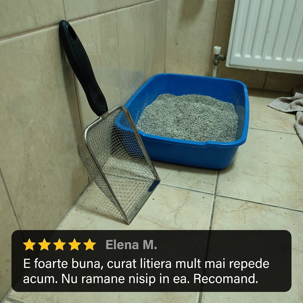 Lopățică Litieră Oțel Inoxidabil