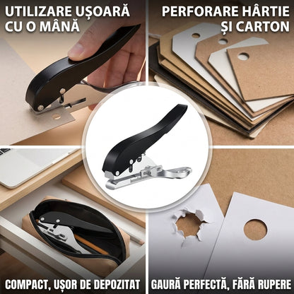 Perforator Manual Rotund Hârtie