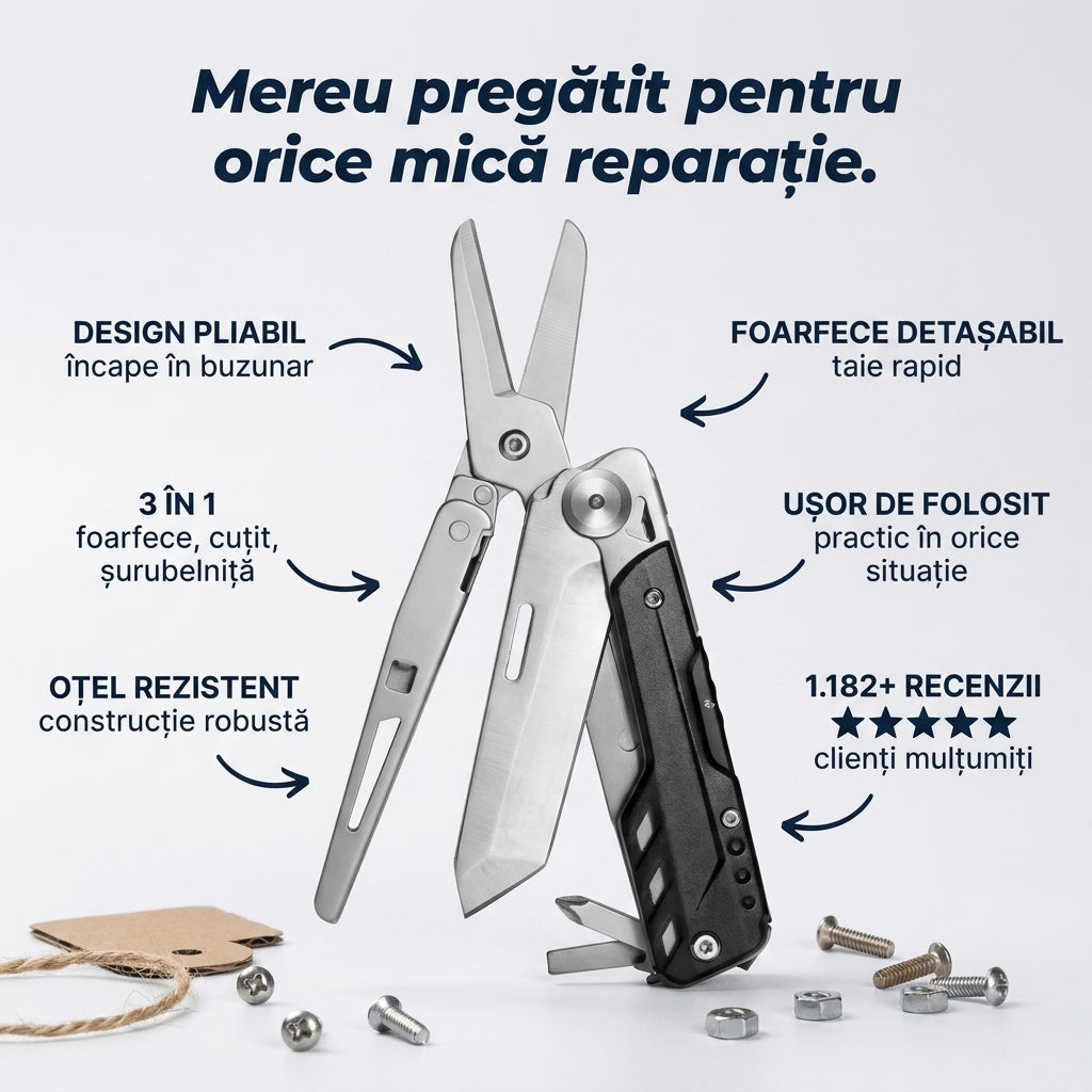 Multitool Foarfece și Cuțit