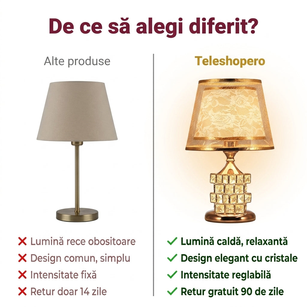 Lampă Cristal Birou LED