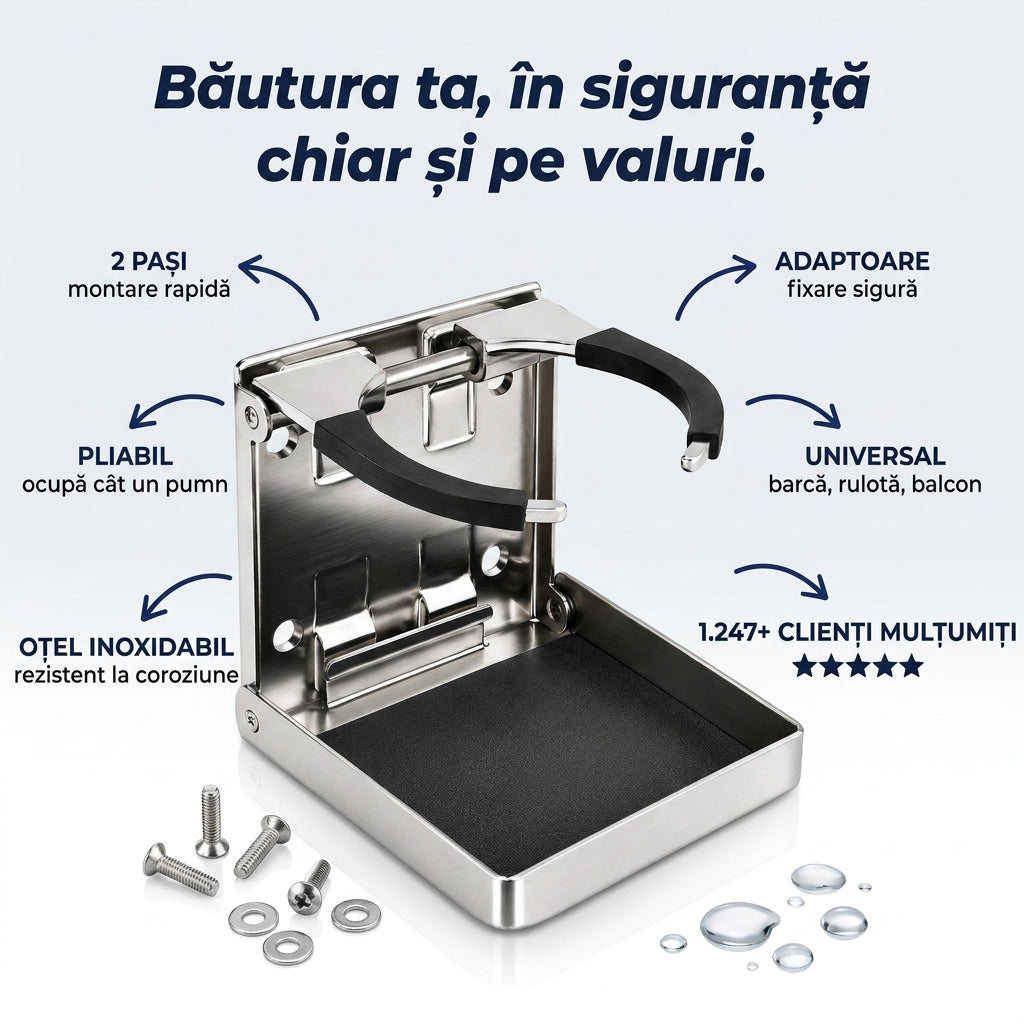 Suport Pahare Pliabil Inox