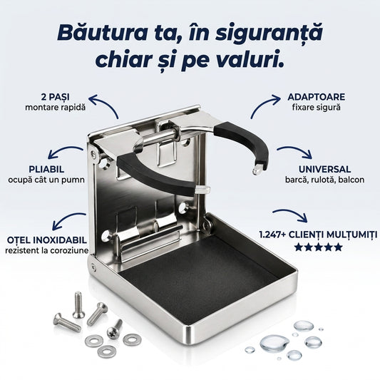 Suport Pahare Pliabil Inox