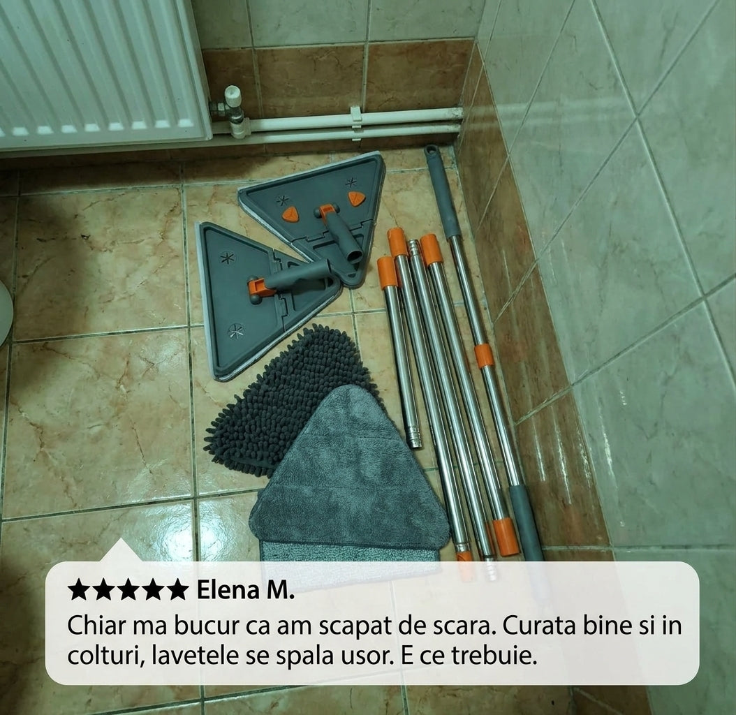 Mop Rotativ Pereți Plafoane