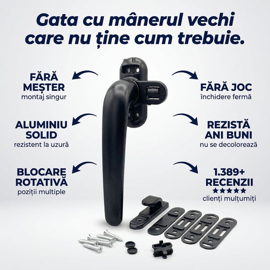 Mâner Fereastră Aluminiu Blocare