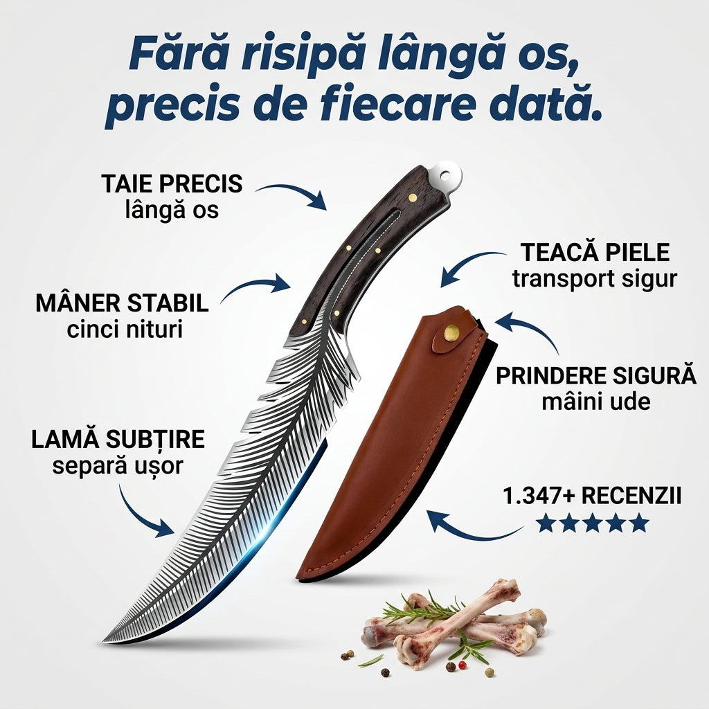 Cuțit Profesional Stil Pene