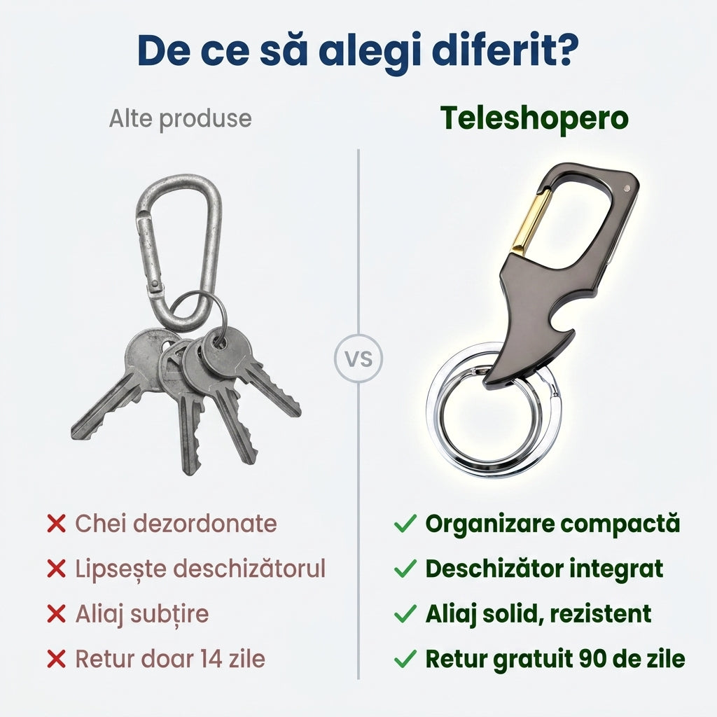 Breloc Deschizător Multifuncțional