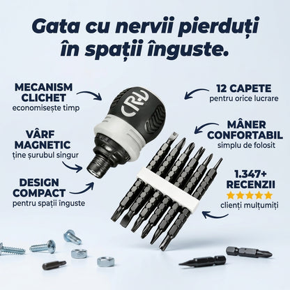 Șurubelniță Clicchet Compactă Magnetică