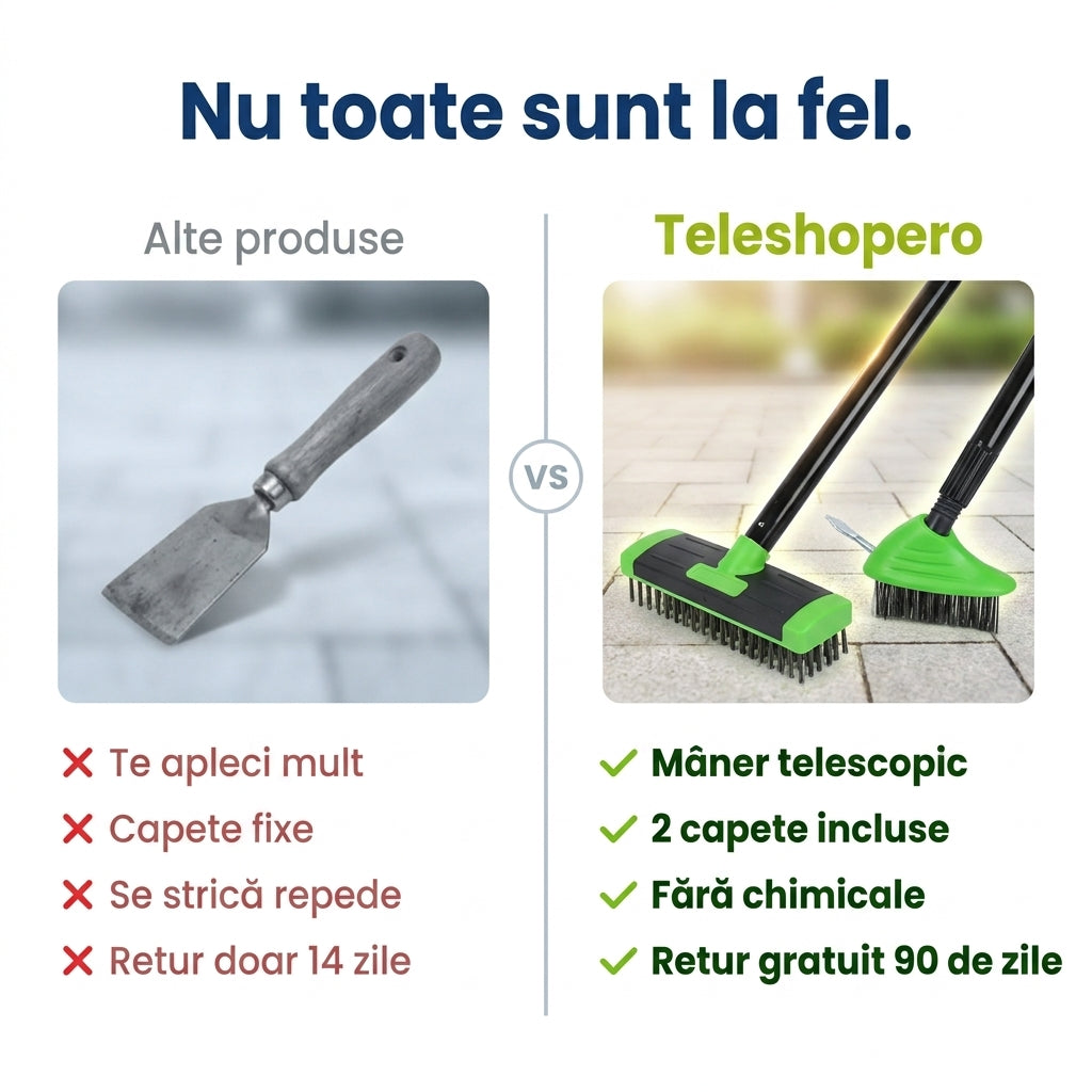 Perie Curățare Grădină Extensibilă