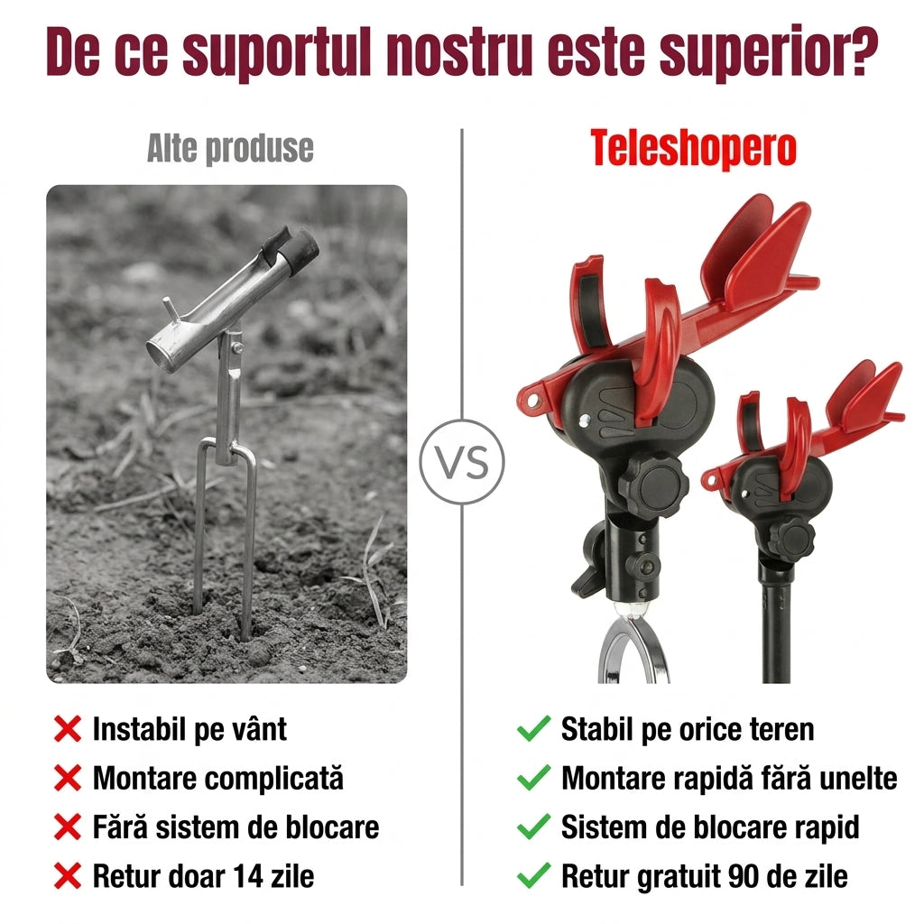 Suport Lansetă Reglabil Pescuit