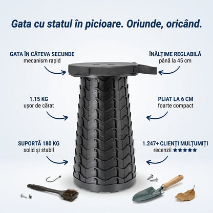 Scaun Pliabil Telescopic Portabil