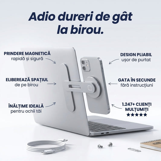 Suport Magnetic Pliabil Laptop