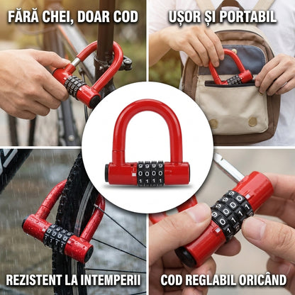 Lacăt Combinație Bicicletă