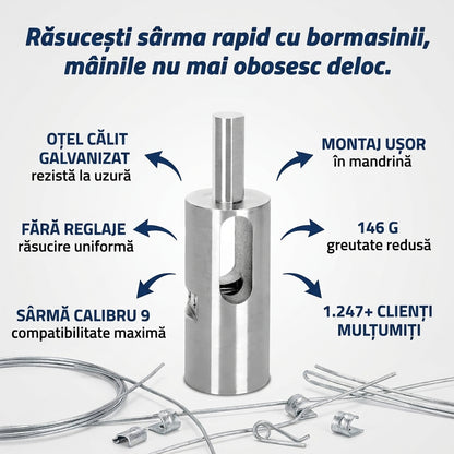 Adaptor Răsucit Sârmă Gard