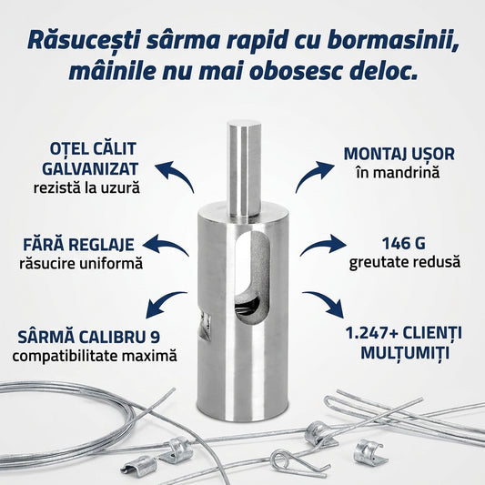 Adaptor Răsucit Sârmă Gard